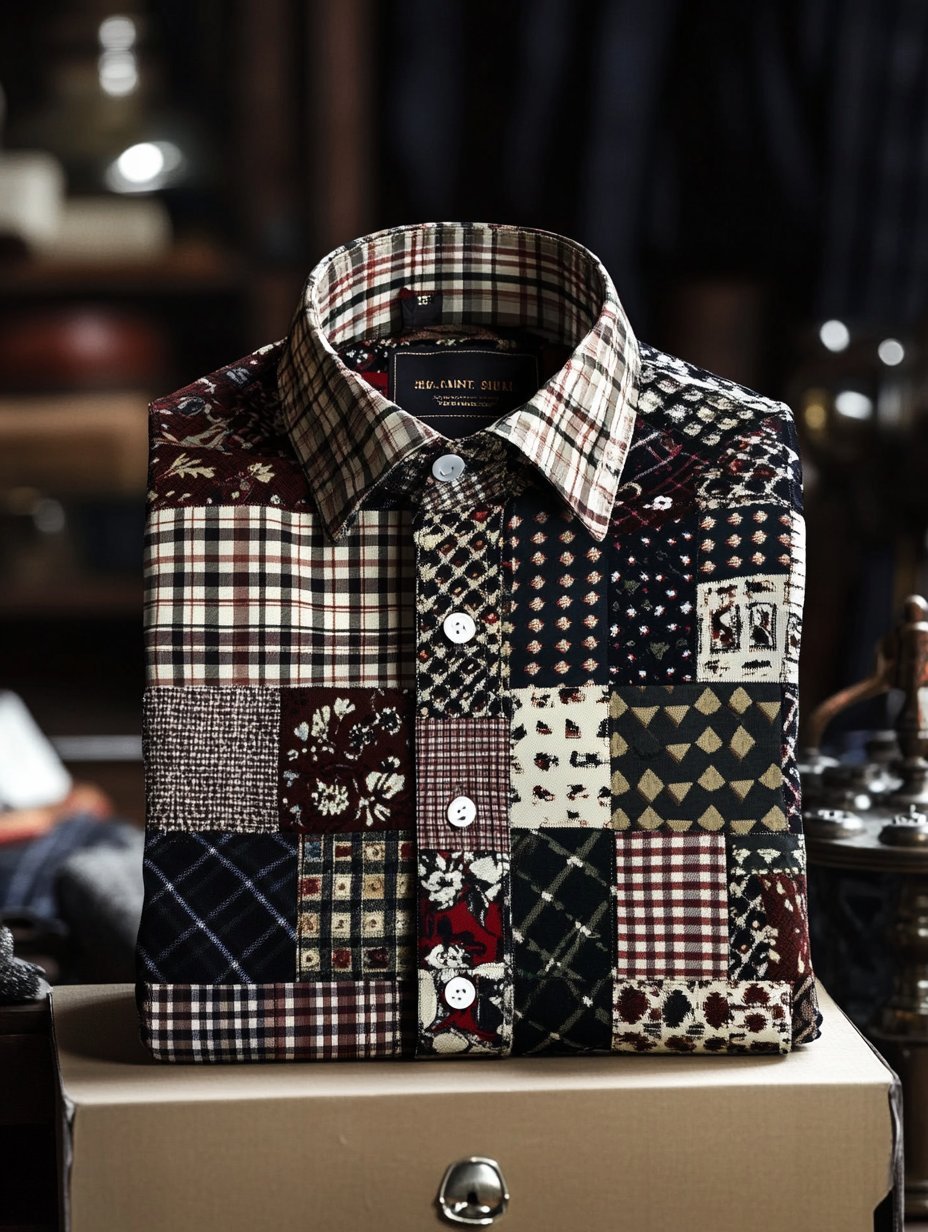 New Limited Edition contrast color classic luxury business long sleeve shirt
