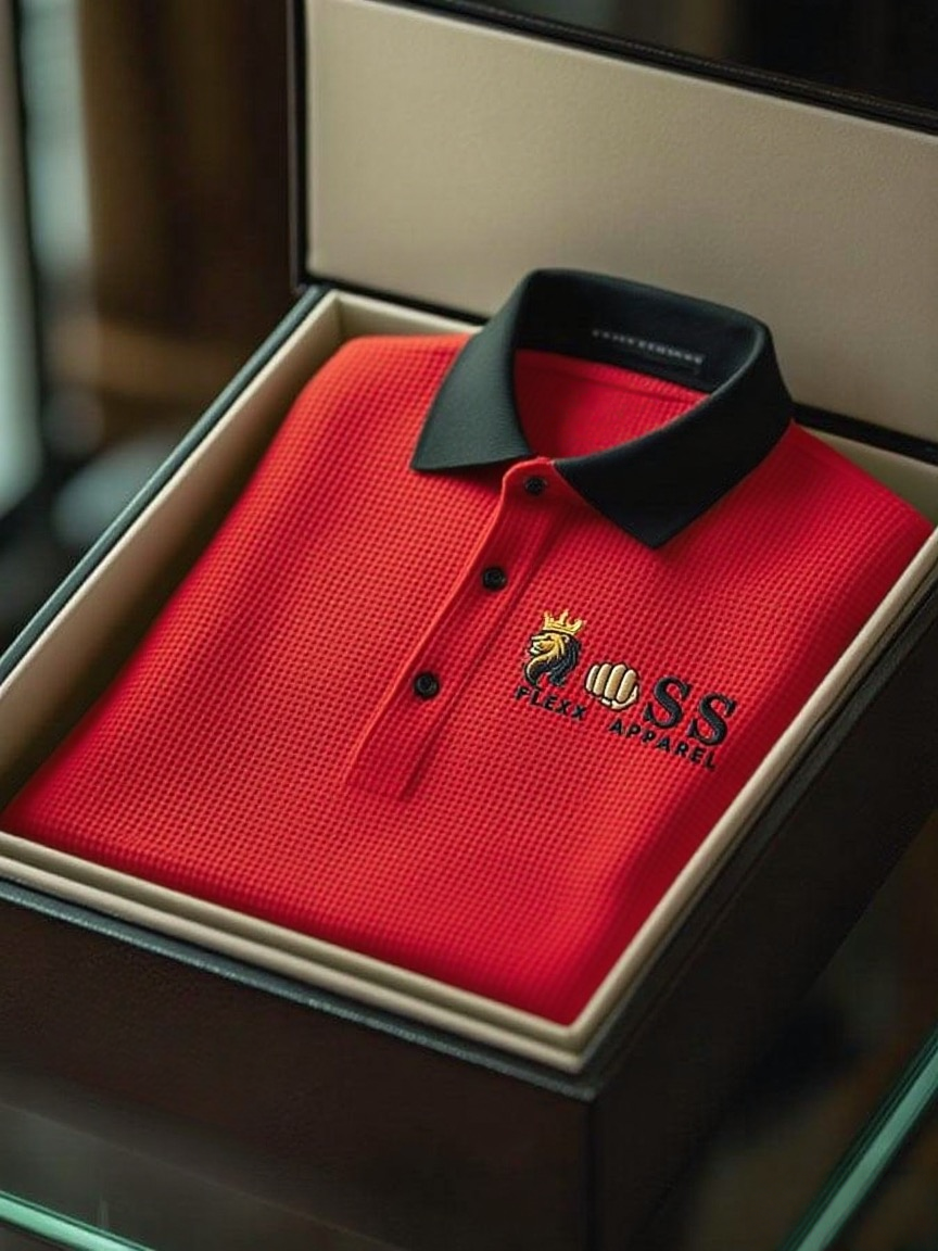 New Limited Edition Stylish Letter Print Waffle Polo Shirt - Business Casual Short Sleeve Top