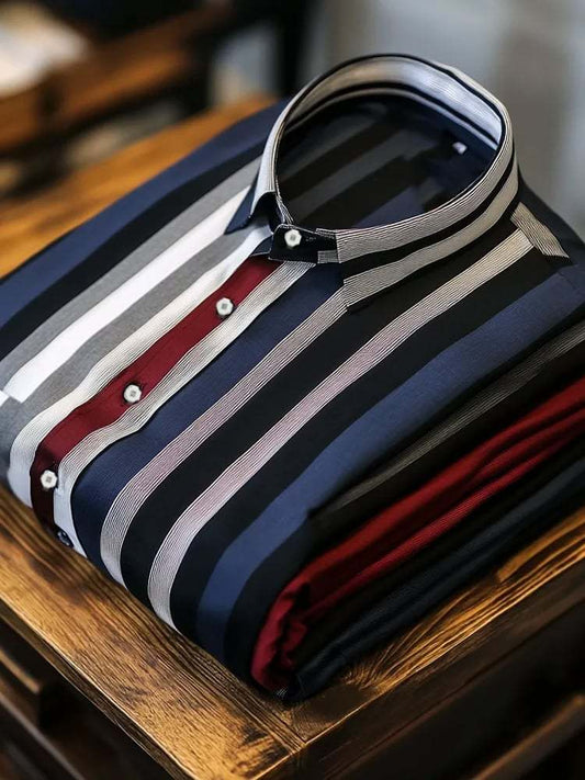 New Limited Edition Luxury Romantic Contrast Color Print Long Sleeve Shirt
